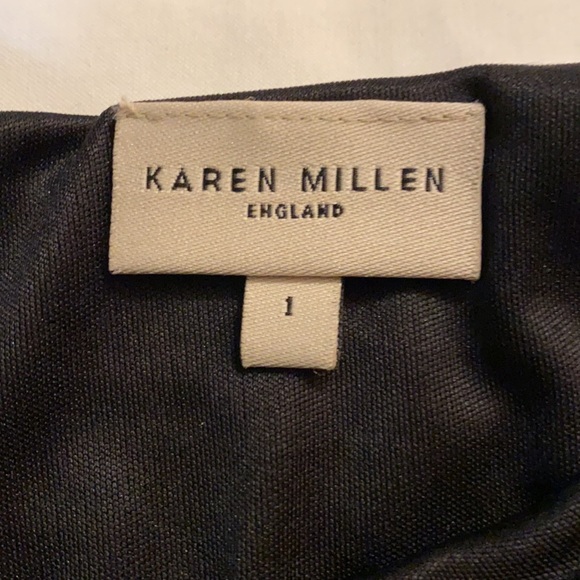 Karen Millen Black Sequin Top - Sz 1 - Picture 3 of 9
